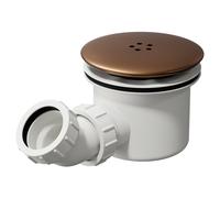 High Flow Shower Tray Waste | Brushed Bronze | Stainless Steel/ABS | 90mm