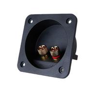 High flow spring cup connector for professional sound system and installation with 4mm thick spring cup terminal
