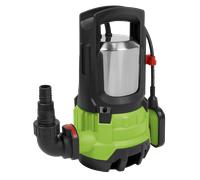 Sealey Submersible Dirty Water Pump WPD415 Hi-Flow Stainless Auto 417 L/min 230V