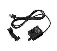 High Flow USB 5W Brushless DC Water Pump for Aquarium and Computer Water Cooling, Low Noise, Submersible with 0 4 3 Meter Head (A)