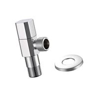 High Flows Angles Valves 1/2inch Water Flows Control Water Pipe Switches Hot/Cold Waters Shut Down Restrictor Brass Angle Stop