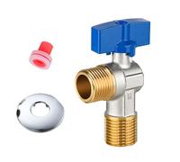 High Flows Brass Shutoff Valves with Erosion Finish Leak-Proof for Bathroom Kitchen Plumbing Fixtures High Pressure Resistant Brass Valves