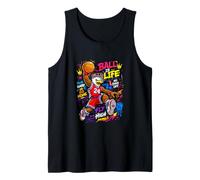 High Flying Eagle Basketball Graffiti Sports Art Design Tank Top