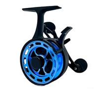 High-Foot Ice Fishing Reel 3+1BB 8kg Max Drag Winter | Zinc alloy gears, plastic metal mix, pressure resistant, for durable construction, icy conditions