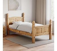 High Foot Single Solid Pine Bed Frame Single Bed