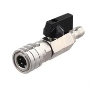 High For Pressure Stainless Steel Ball Valve Kit Quick Connect for For Pressure Washer, Raw Tape for Leak Prevention