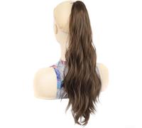 High for temp Fiber Curly Hair Extension 55cm Natural High for(8B#) | High temperature fiber, heat resistant up to 180C, synthetic material, long lasting use