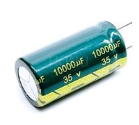 High Frequency 35v 10000UF Aluminum Electrolytic Capacitor 18 * 35mm 2Pcs