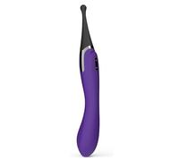 High Frequency Clitoral Vibrator, 2-in-1 Clit & G Spot Vibrators with Whirling Vibration, Waterproof Clitoris Vagina Massager Stimulator for Quick Orgasm, Silicone Sex Toy for Women