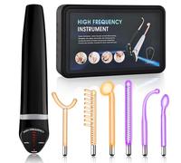High Frequency Face Stick, iklestar High Frequency Rod with 6 Glass Tubes, Handheld Face Machine Kit for Home Use