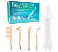 High Frequency Wand, High Frequency Facial Wand Stick 4-in-1 High Frequency Wand for Hair Growth Hair Frequency Wand Facial Toning Equipment, for Hair Regeneration, Anti-Aging, and Acne Treatment.