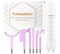 High Frequency Wand - TUMAKOU 6 IN1 Portable Argon High Frequency Facial Skin Tightening Machine - Purple Light Therapy Electrode Face Device for Acne,Wrinkle,Hair - with Different 6 Glass Tubes