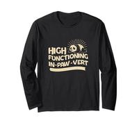 High Functioning in-Paw-Vert Funny Panda A Giant Panda Lover Long Sleeve T-Shirt