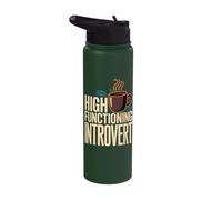 High Functioning Introvert Stainless Steel Insulated Water Bottle