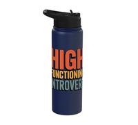 High Functioning Introvert Stainless Steel Insulated Water Bottle