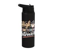 High Functioning Introvert Stainless Steel Insulated Water Bottle