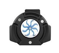 High G1/4 Thread Water Cooling Flows Meter Three Port Layout Fluid Dynamic for Minimal Resistance Realtime PC Cooling Monitor