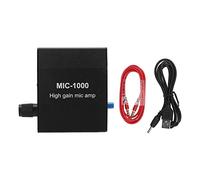 High Gain Mic Amp, Aluminium Alloy Shell ALC Control 1000 Times Amplification Accessory Set Kit for Strong Anti Interference Performance