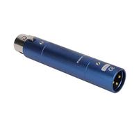 High Gain Mic Booster Preamp Stylish Mic Preamp Dynamic Active Inline Mic Amplification for Broadcasting Live Streaming Matte Metal Portable Mic Preamplifier (Blue)