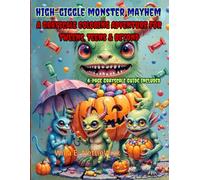 High-Giggle Monster Mayhem: A Grayscale Coloring Adventure for Tweens, Teens & Beyond - 4-Page Grayscale Guide Included