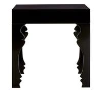 Premier Housewares Luis Black High Gloss Finish Side Table