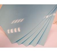 High Gloss Cast Coated 1-Sided Card 250gsm 10 x A4 Sheets (Baby Blue AM763)
