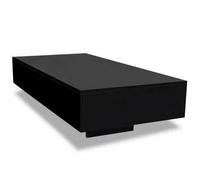 vidaXL Coffee Table High Gloss Black 115x55x31cm Modern Living Room Furniture