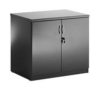 High Gloss Desk High Cupboard Black - I000733