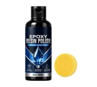 High-Gloss Epoxy Resin Polish, 40ml Epoxy Polishing Compound with Sponge, Long Lasting Shine Enhancer, Scratch Removal Sanding Gloss Restore, Easy Care, For Metals, Stone, Jewelry and DIY Crafts (1PC)