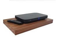 High Gloss Floating Media Shelves Shelf For DVD SKY BOX TV AV Xbox Wall Mounted Kit Unit MDF (WALNUT MATT FINISH)