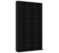 High Gloss Media Storage Cabinet - Engineered Wood Display Shelf for Home & Office Organization