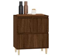 High Gloss Sideboard Storage Cabinet4 Door Freestanding Unit for Kitchen Living Room Dining Room HallwayStylish 60x35x70 cm Furniture Solution