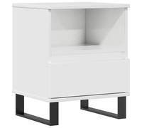 (high gloss white, 1 pcs) vidaXL Bedside Cabinets Nightstand Side Table Bed Cabinet Engineered Wood