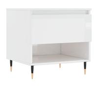 (high gloss white, 1 pcs) vidaXL Coffee Table Side Table End Accent Telephone Sofa Table Engineered Wood