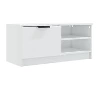 Vidaxl Tv Cabinet High Gloss White 80X35X36.5 Cm Engineered Wood