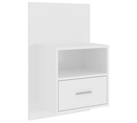(high gloss white, 1) vidaXL 1/2x Wall Bedside Cabinet Home Bed Cabinet Furniture Multi Colours