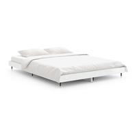 (high gloss white, 140 x 190 cm) vidaXL Bed Frame Bedroom Platform Bed Frame Bedstead Bed Base Engineered Wood