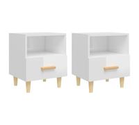 1/2x Bedside Cabinet Drawer Cabinet Home Telephone Stand Multi Colours vidaXL