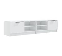 (high gloss white, 2) vidaXL 1/2x TV Cabinet Engineered Wood Media Unit HiFi Cabinet Multi Colours