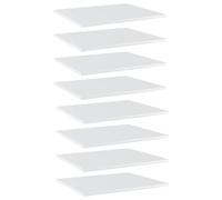 (high gloss white, 60 x 50 x 1.5 cm/ 8 pcs) vidaXL Bookshelf Board Extra Shelf Replacement Panel DIY Board Engineered Wood