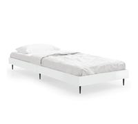 (high gloss white, 75 x 190 cm) vidaXL Bed Frame Bedroom Platform Bed Frame Bedstead Bed Base Engineered Wood