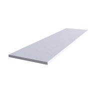 High Gloss White Glitter Effect Round Edge Chipboard & Laminate Worktop (T) 2.2Cm X (L) 200Cm X (W) 38Cm