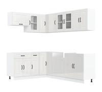 Kitchen Cabinet Set 11 Piece Cupboard Storage Cabinet Engineered Wood vidaXL