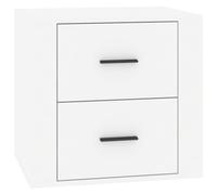 vidaXL Bedside Cabinet High Gloss White 50x39x47 cm