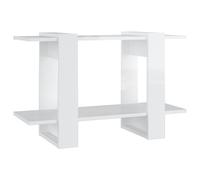 Book Cabinet/Room Divider High Gloss White Storage Shelf Furniture vidaXL