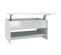 (high gloss white) vidaXL Coffee Table Engineered Wood Couch Centre Accent Table Multi Colours