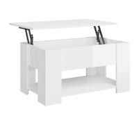 (high gloss white) vidaXL Coffee Table Engineered Wood Couch Centre Accent Table Multi Colours