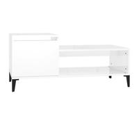 (High gloss white) vidaXL Coffee Table Engineered Wood Side Sofa Accent Couch Table Multi Colours