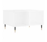 vidaXL Coffee Table High Gloss White 60x50x36.5 cm Engineered Wood, White