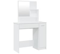 (High gloss white) vidaXL Dressing Table Makeup Table Vanity Desk Cosmetic Table with Mirror